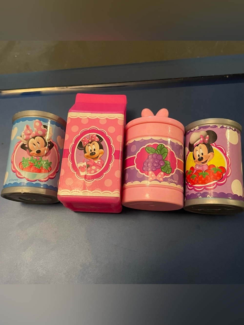 Disney Minnie Mouse Pink and Purple Play food Canister Set